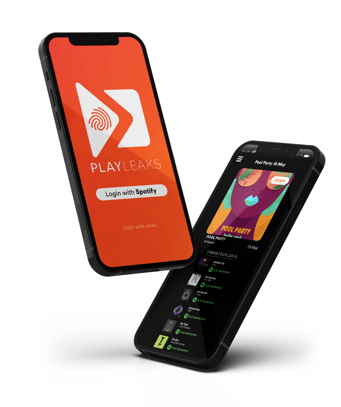 iphone mockup showing the app